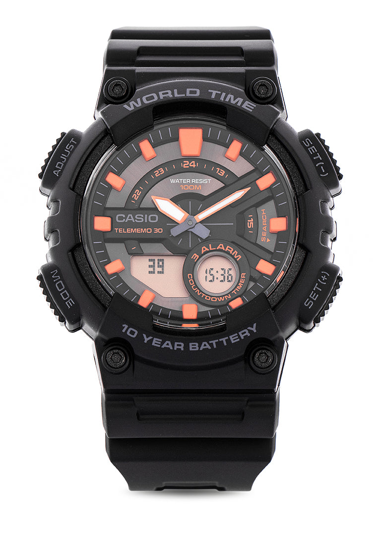 Casio AEQ-110W-1A2VDF Digital Analog Rubber Strap Watch For Men-Watch Portal Philippines
