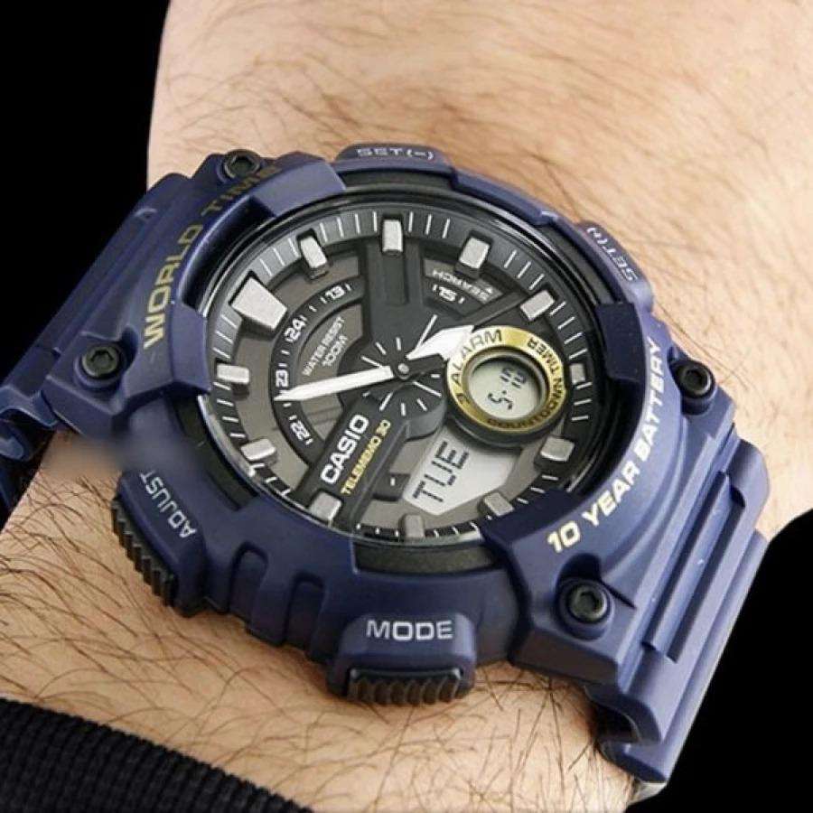 Casio AEQ-110W-2A Navy Blue Resin Strap Watch for Men-Watch Portal Philippines