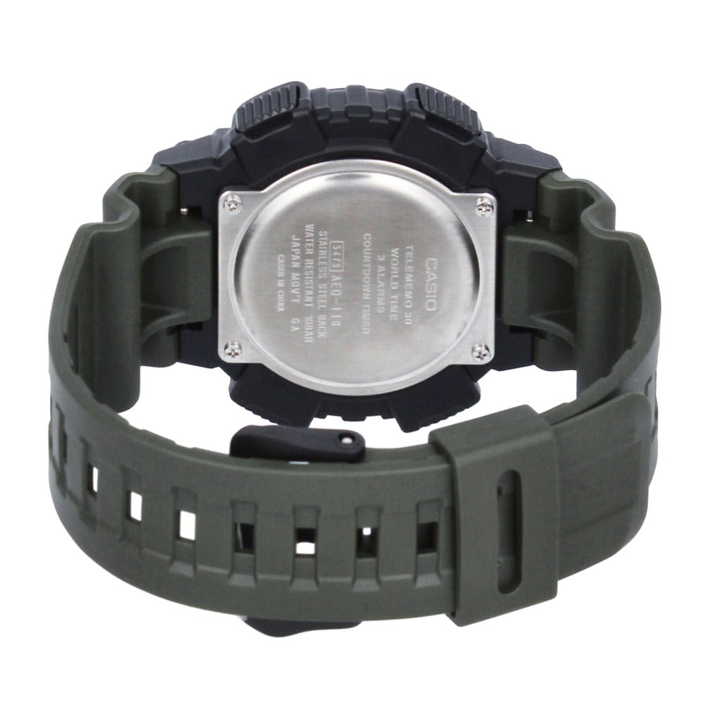 Casio AEQ-110W-3A Green Resin Strap Watch for Men-Watch Portal Philippines