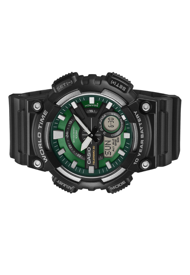 Casio AEQ-110W-3A2VDF Rubber Strap Digital Analog Watch for Men-Watch Portal Philippines
