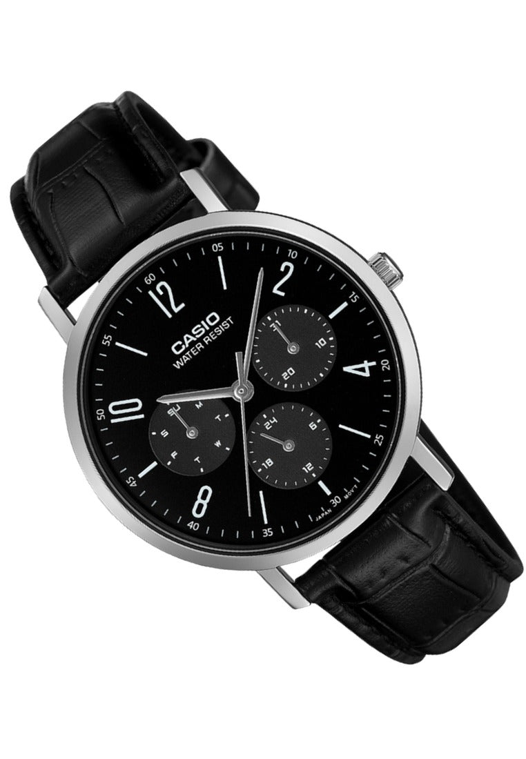 Casio Analog Leather Strap Watch for Men MTP-VT06L-1BDF-Watch Portal Philippines