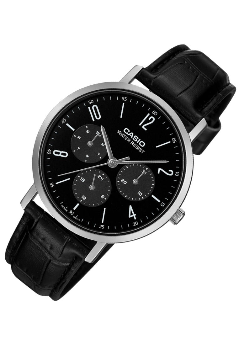 Casio Analog Leather Strap Watch for Men MTP-VT06L-1BDF-Watch Portal Philippines