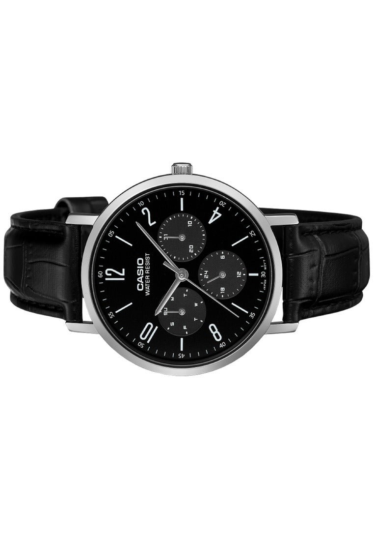 Casio Analog Leather Strap Watch for Men MTP-VT06L-1BDF-Watch Portal Philippines