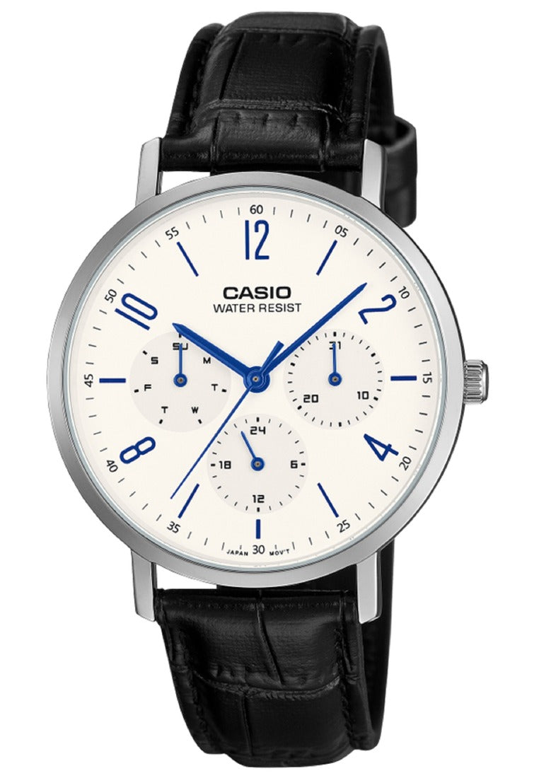 Casio Analog Leather Strap Watch for Men MTP-VT06L-7BDF-Watch Portal Philippines