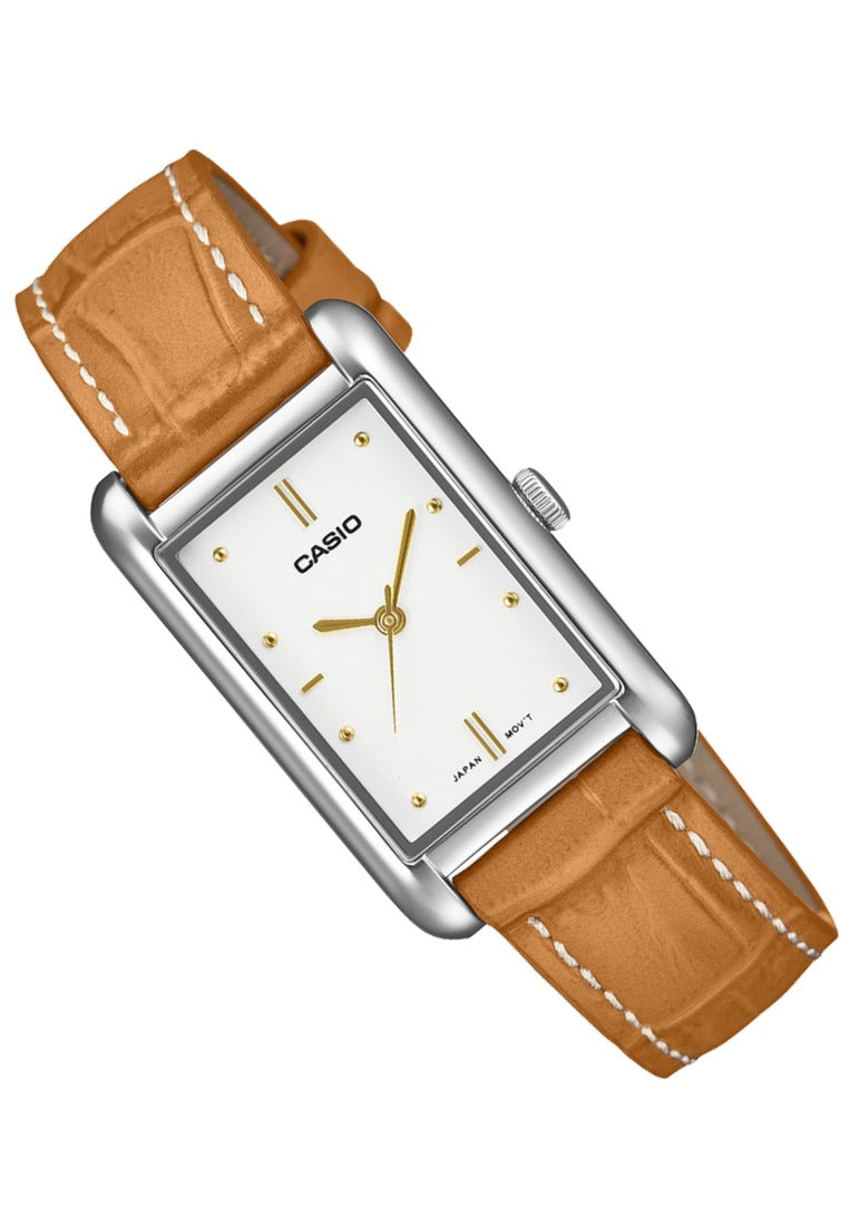 Casio Analog Leather Strap Watch for Women LTP-B171L-7A2DF-Watch Portal Philippines