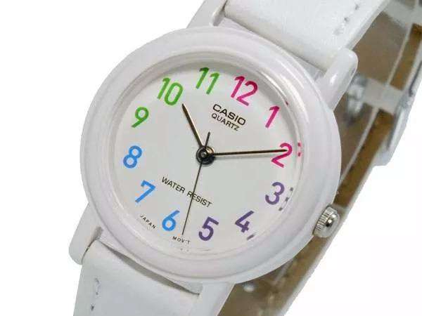 Casio Analog LQ-139L-7B White Leather Strap Women's Watch-Watch Portal Philippines