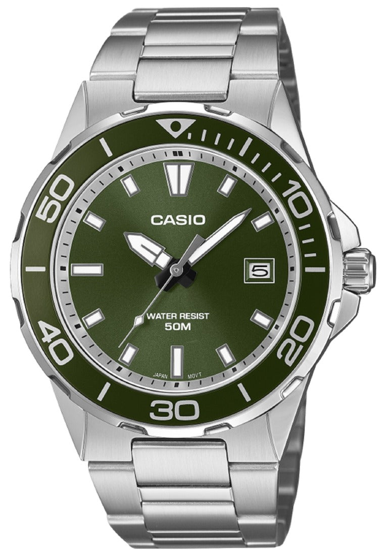 Casio Analog Stainless Steel Strap Watch for Men MTD-145D-3AVDF-Watch Portal Philippines