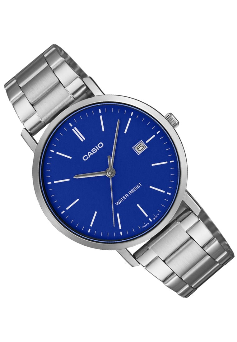Casio Analog Stainless Steel Strap Watch for Men MTP-VT05D-2EDF-Watch Portal Philippines
