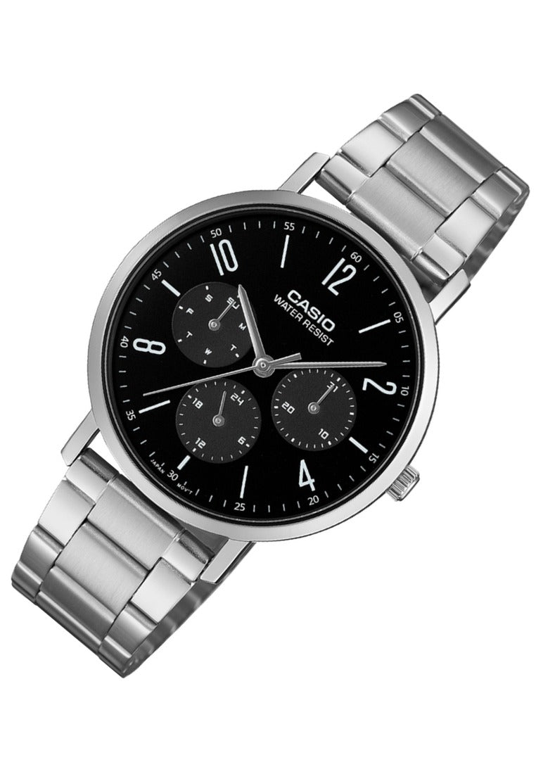 Casio Analog Stainless Steel Strap Watch for Men MTP-VT06D-1BDF-Watch Portal Philippines