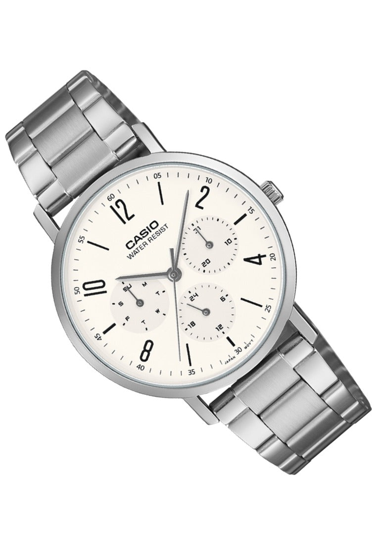 Casio Analog Stainless Steel Strap Watch for Men MTP-VT06D-7BDF-Watch Portal Philippines