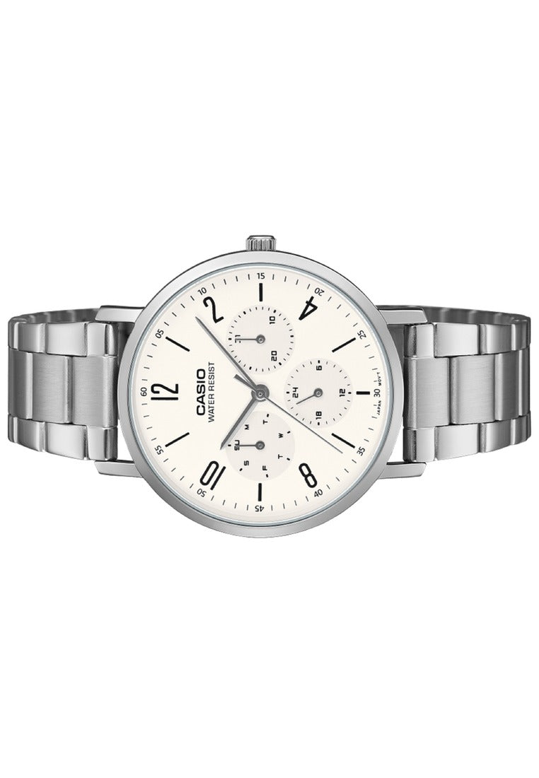 Casio Analog Stainless Steel Strap Watch for Men MTP-VT06D-7BDF-Watch Portal Philippines