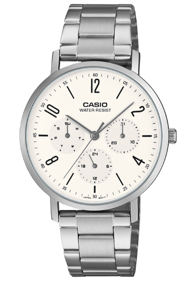 Casio Analog Stainless Steel Strap Watch for Men MTP-VT06D-7BDF-Watch Portal Philippines