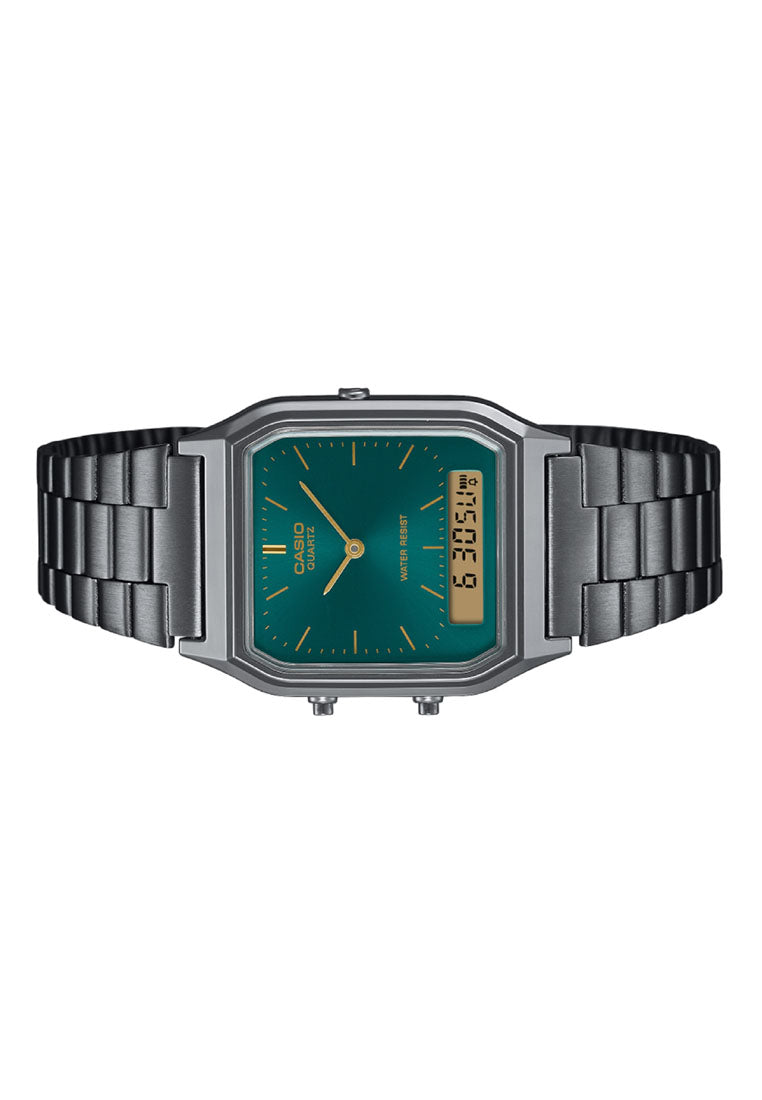 Casio AQ-230EGG-3ADF Stainless Steel Strap Digital Analog Watch-Watch Portal Philippines