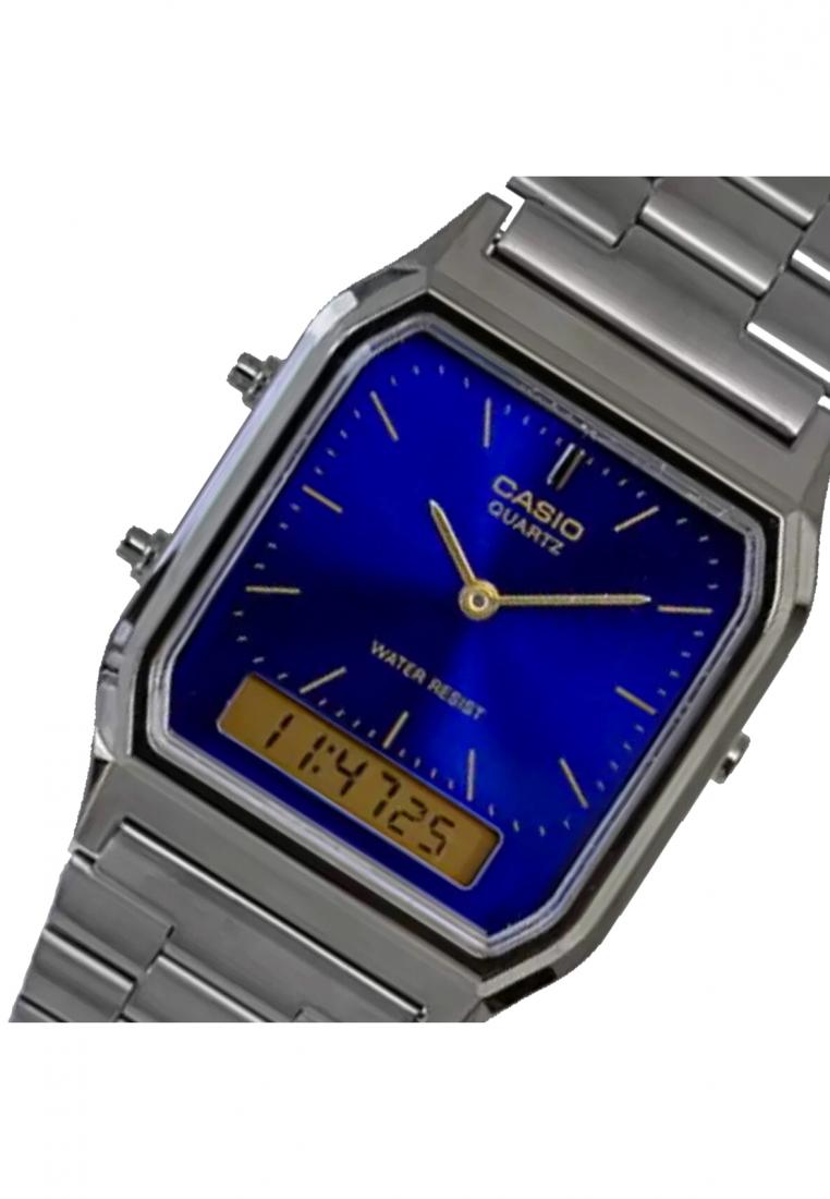 Casio AQ-230GG-2ADF Digital Analog Stainless Steel Strap Watch-Watch Portal Philippines