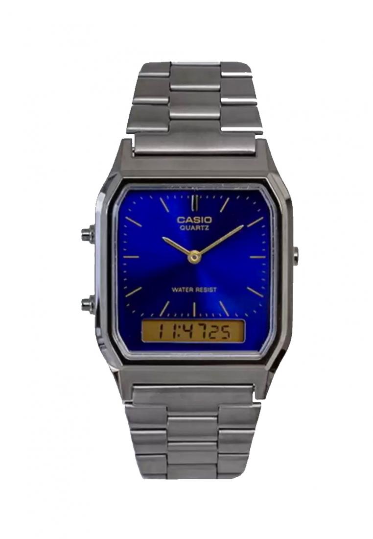 Casio AQ-230GG-2ADF Digital Analog Stainless Steel Strap Watch-Watch Portal Philippines
