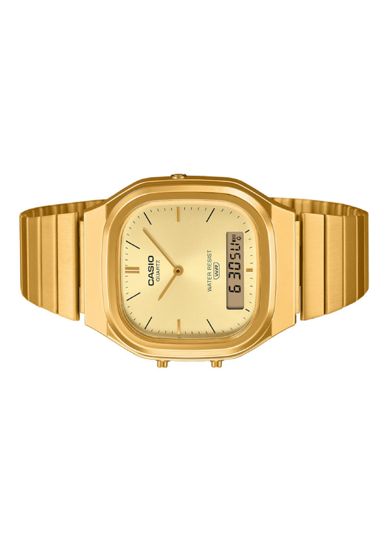 Casio AQ-240EG-9A Digital Analog Stainless Steel Strap Watch-Watch Portal Philippines