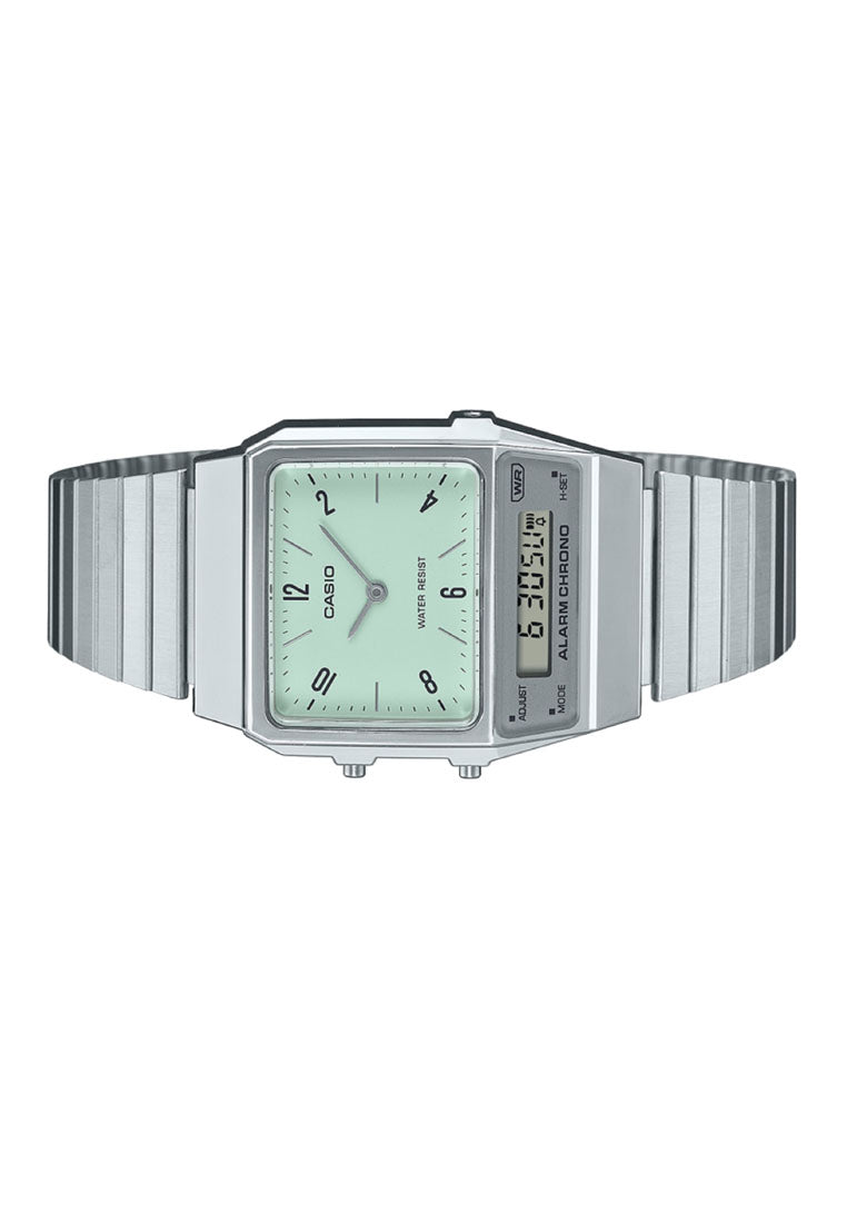 Casio AQ-800E-3A Digital Analog Stainless Steel Strap Watch For Men-Watch Portal Philippines