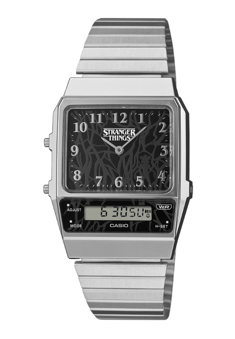Casio AQ-800EST-1ADR "Stranger Things" Digital Analog Stainless Steel Strap Watch-Watch Portal Philippines
