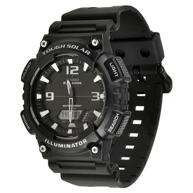 Casio AQ-S810W-1A Black Solar Powered Watch for Men-Watch Portal Philippines