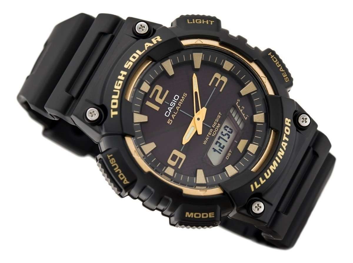 Casio AQ-S810W-1A3 Black Solar Powered Watch for Men-Watch Portal Philippines