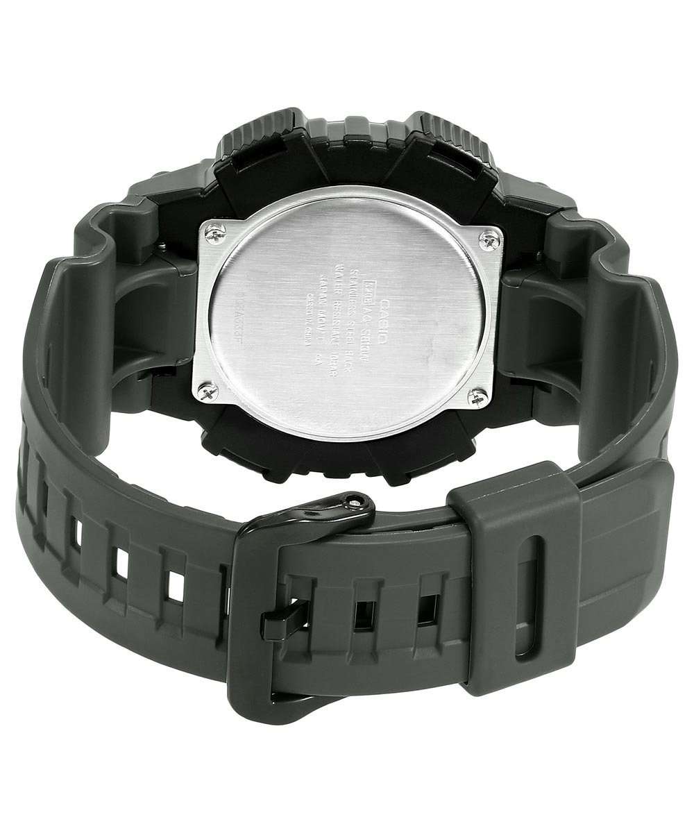Casio AQ-S810W-3A Army Green Solar Powered Watch for Men-Watch Portal Philippines