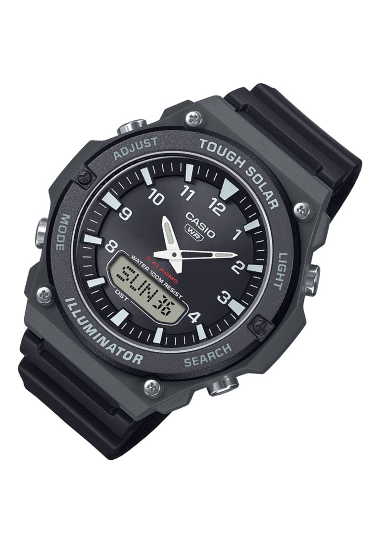 Casio AQ-S820W-1A Digital Analog Rubber Strap Solar Watch For Men-Watch Portal Philippines