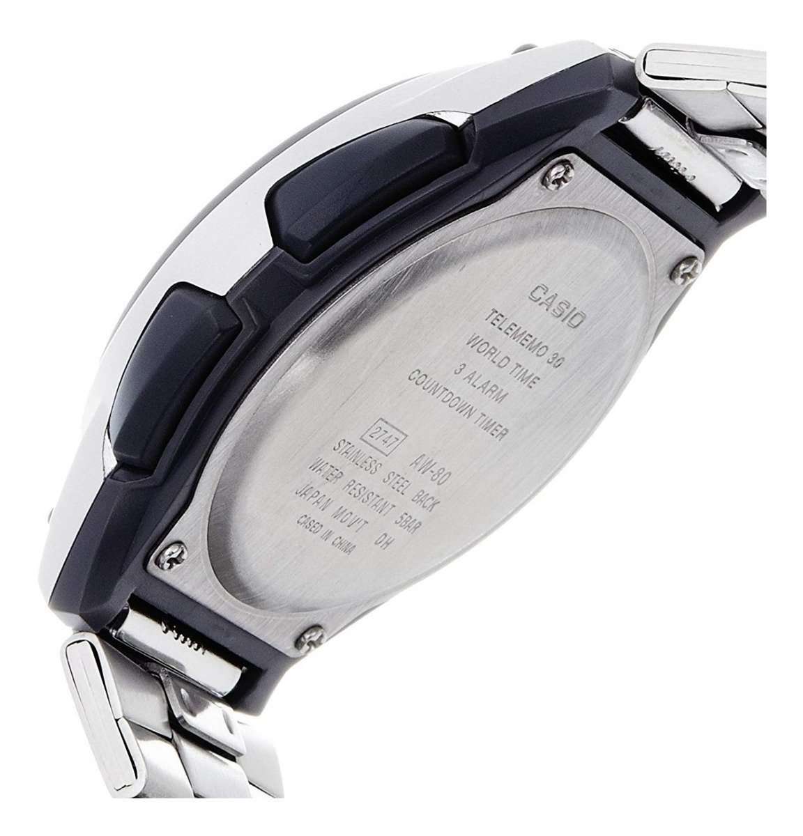 Casio AW-80D-1A2 Silver Stainless Watch for Men-Watch Portal Philippines
