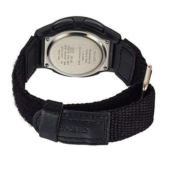 Casio AW-80V-1BVDF Black Nylon Watch for Men and Women-Watch Portal Philippines