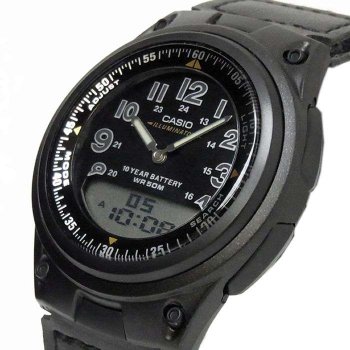 Casio AW-80V-1BVDF Black Nylon Watch for Men and Women-Watch Portal Philippines