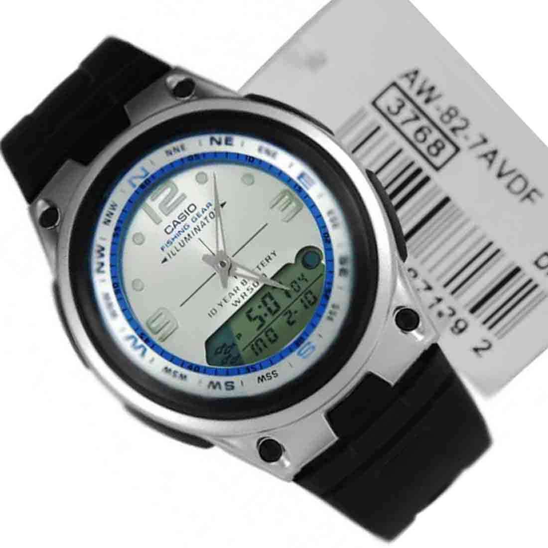 Casio AW-82-7AVDF Black/Silver Resin Strap Watch for Men-Watch Portal Philippines
