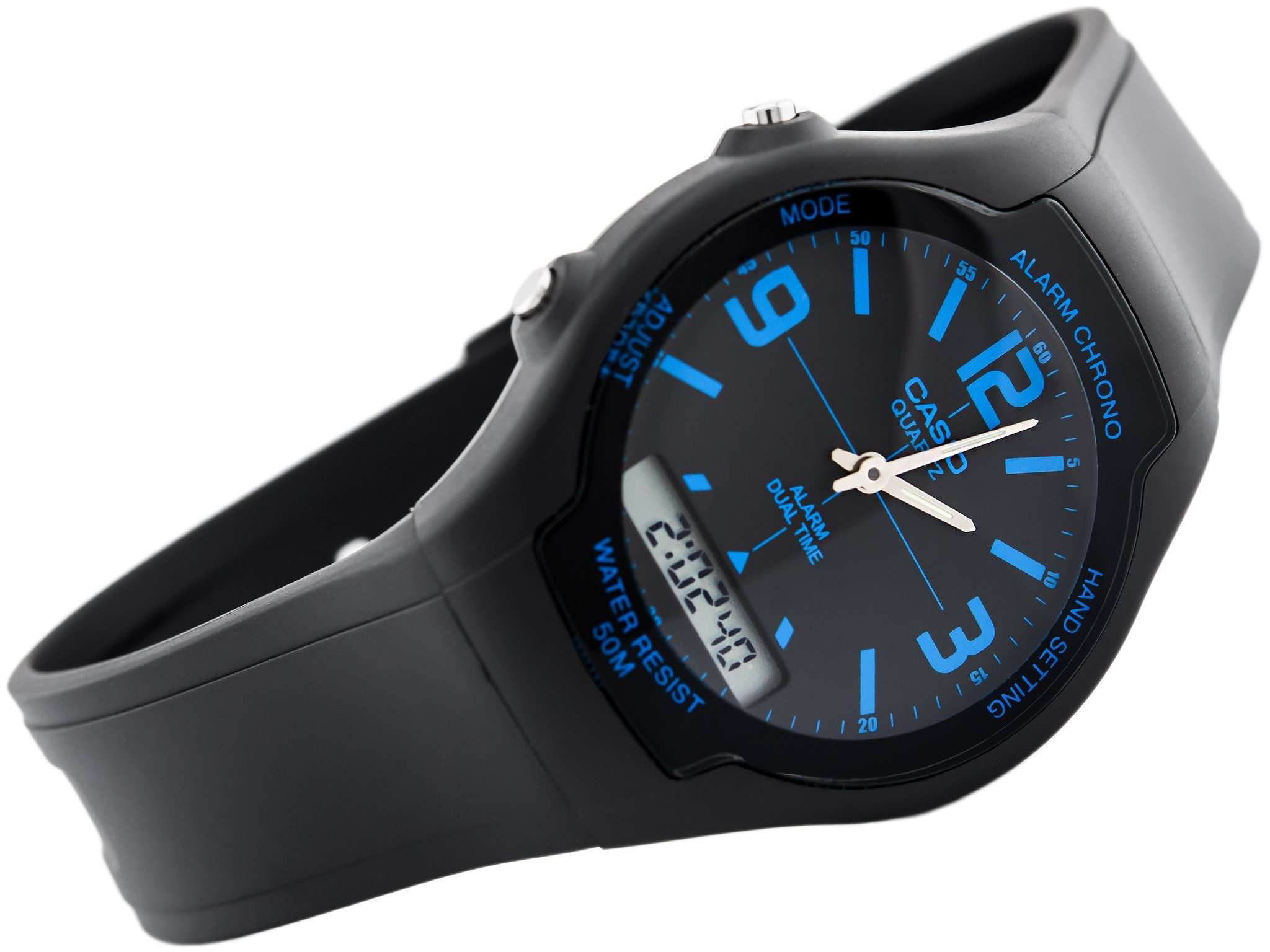 Casio AW-90H-2BVDF Black Resin Watch for Men and Women-Watch Portal Philippines