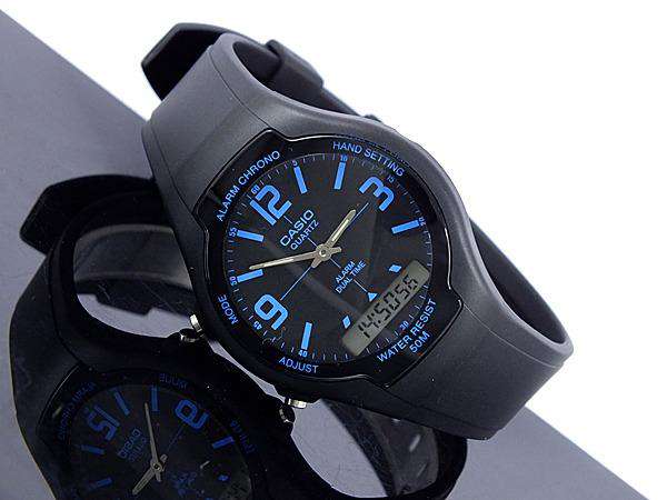 Casio AW-90H-2BVDF Black Resin Watch for Men and Women-Watch Portal Philippines
