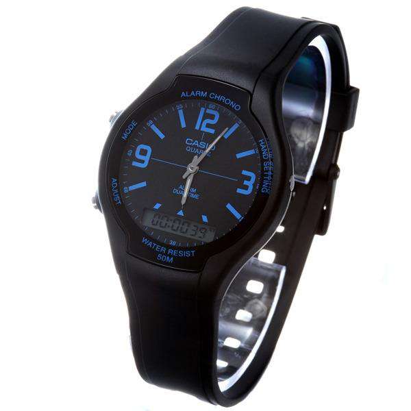 Casio AW-90H-2BVDF Black Resin Watch for Men and Women-Watch Portal Philippines