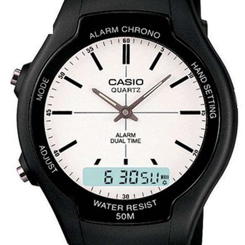 Casio AW-90H-7EVDF Black Resin Watch for Men and Women-Watch Portal Philippines