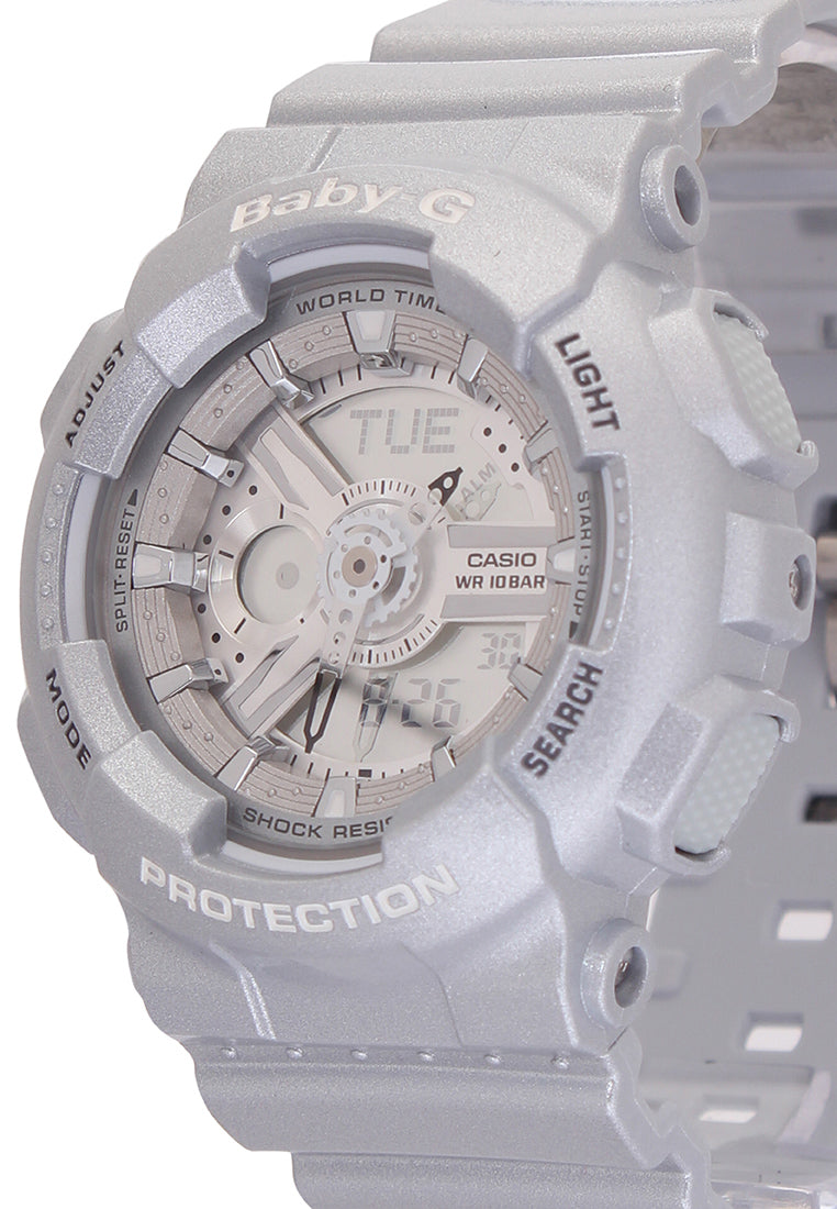 Casio Baby-g BA-110-8A Digital Analog Rubber Strap Watch For Women-Watch Portal Philippines