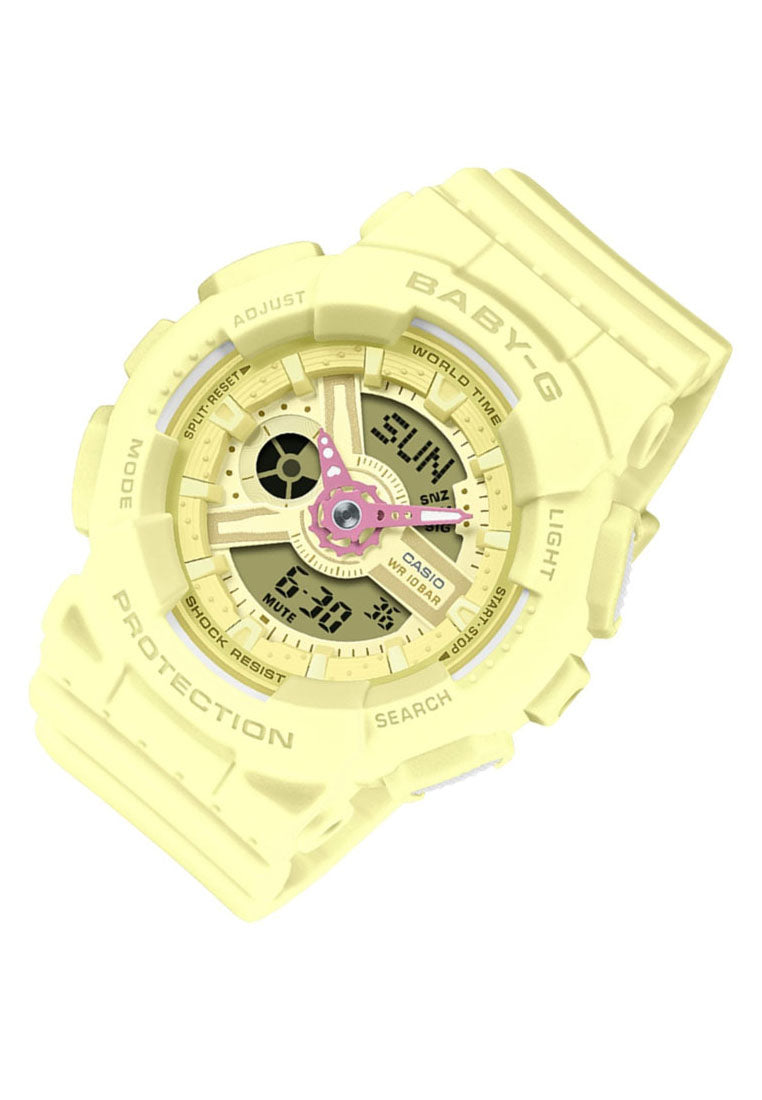 Casio Baby-g BA-110AH-9A Digital Analog Rubber Strap Watch for Women-Watch Portal Philippines