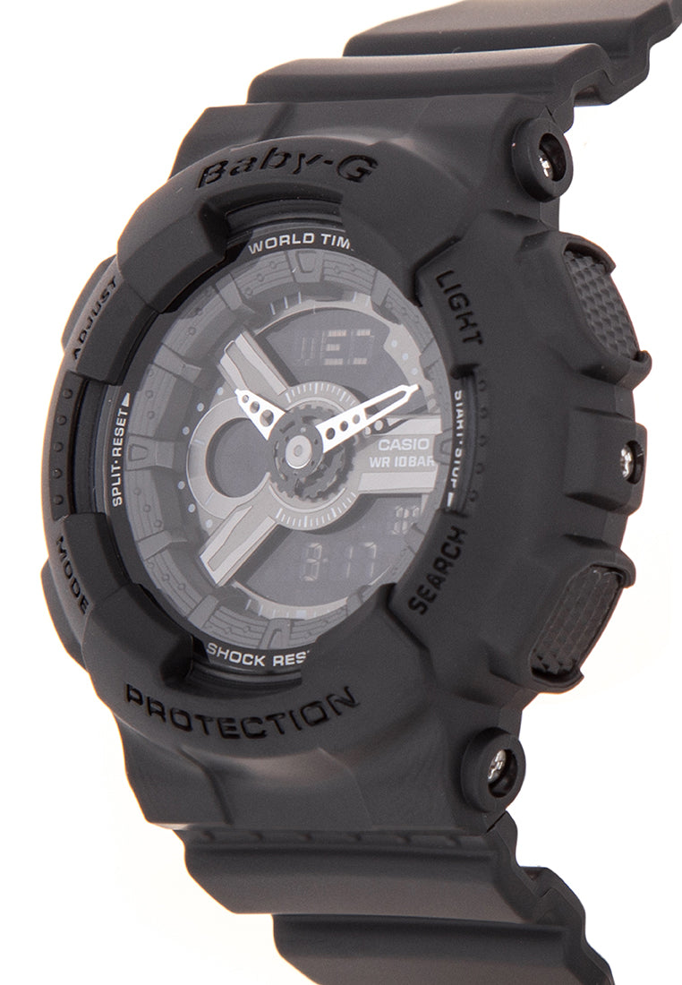 Casio Baby-g BA-110BC-1A Digital Analog Rubber Strap Watch For Women-Watch Portal Philippines