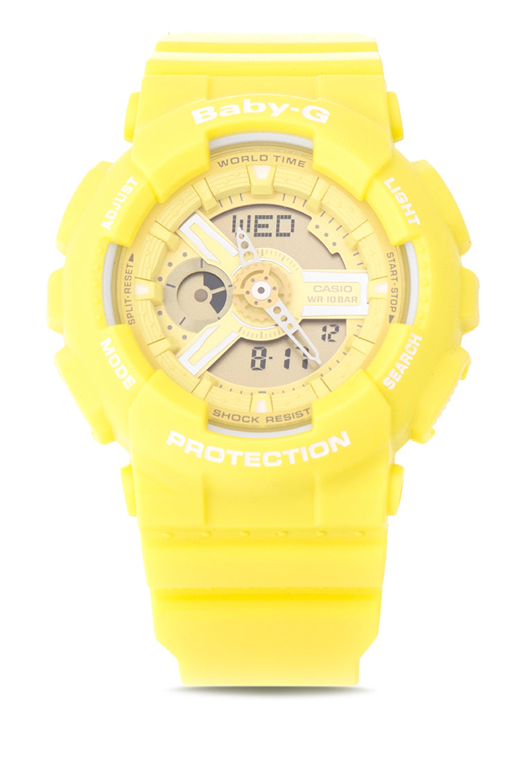 Casio Baby-g BA-110BC-9A Digital Analog Rubber Strap Watch For Women-Watch Portal Philippines