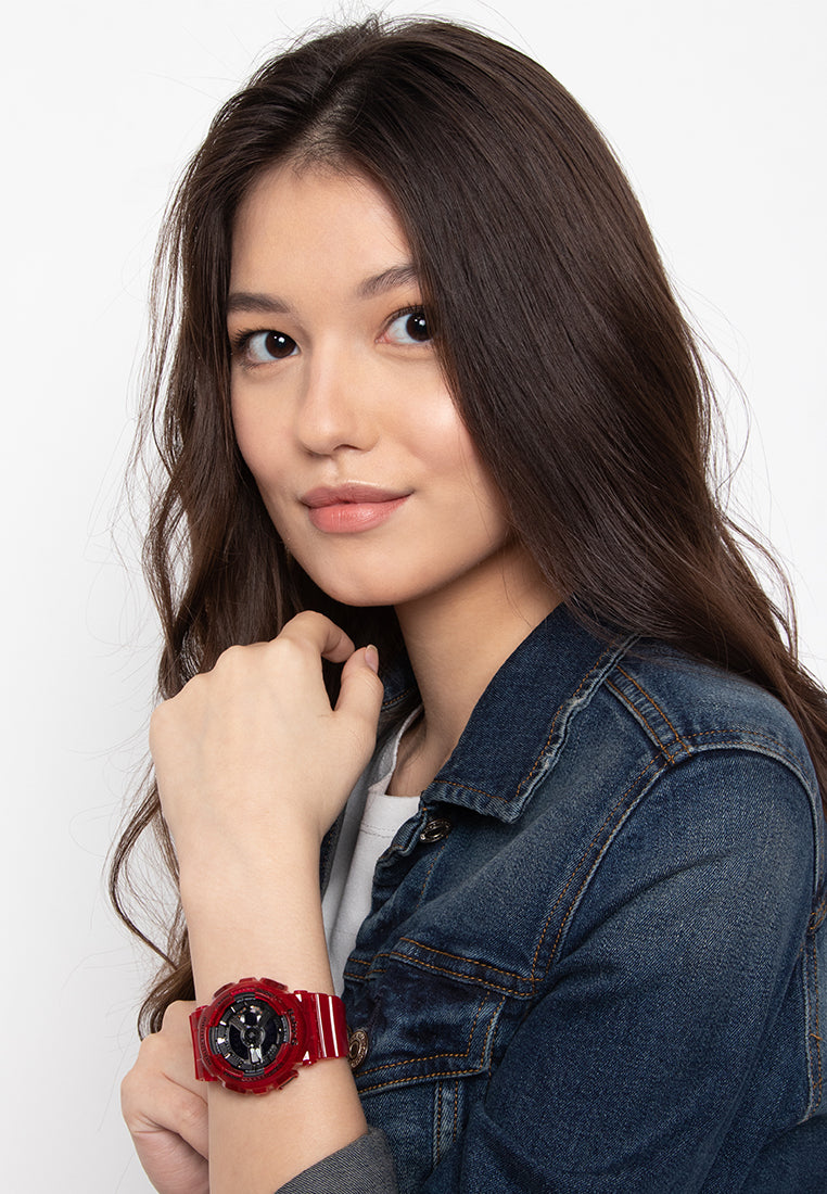 Casio Baby-g BA-110CR-4A Digital Analog Rubber Strap Watch For Women-Watch Portal Philippines