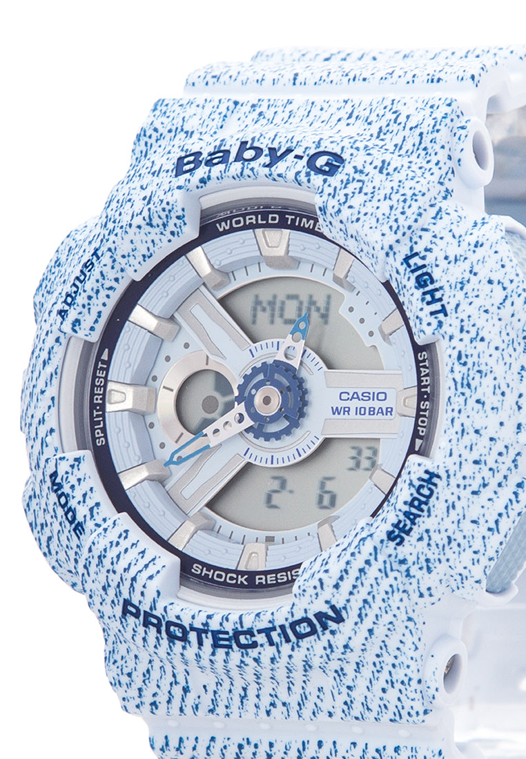 Casio Baby-g BA-110DC-2A3 Digital Analog Rubber Strap Watch For Women-Watch Portal Philippines