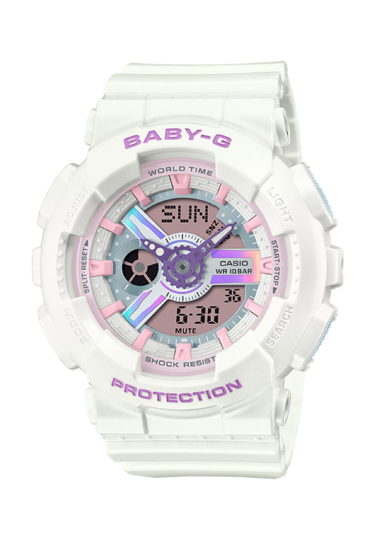 Casio Baby-g BA-110FH-7A Digital Analog Rubber Strap Watch For Women