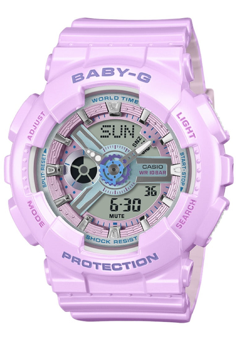 Casio Baby-g BA-110MC-6ADR Rubber Strap Digital Analog Watch for Women-Watch Portal Philippines