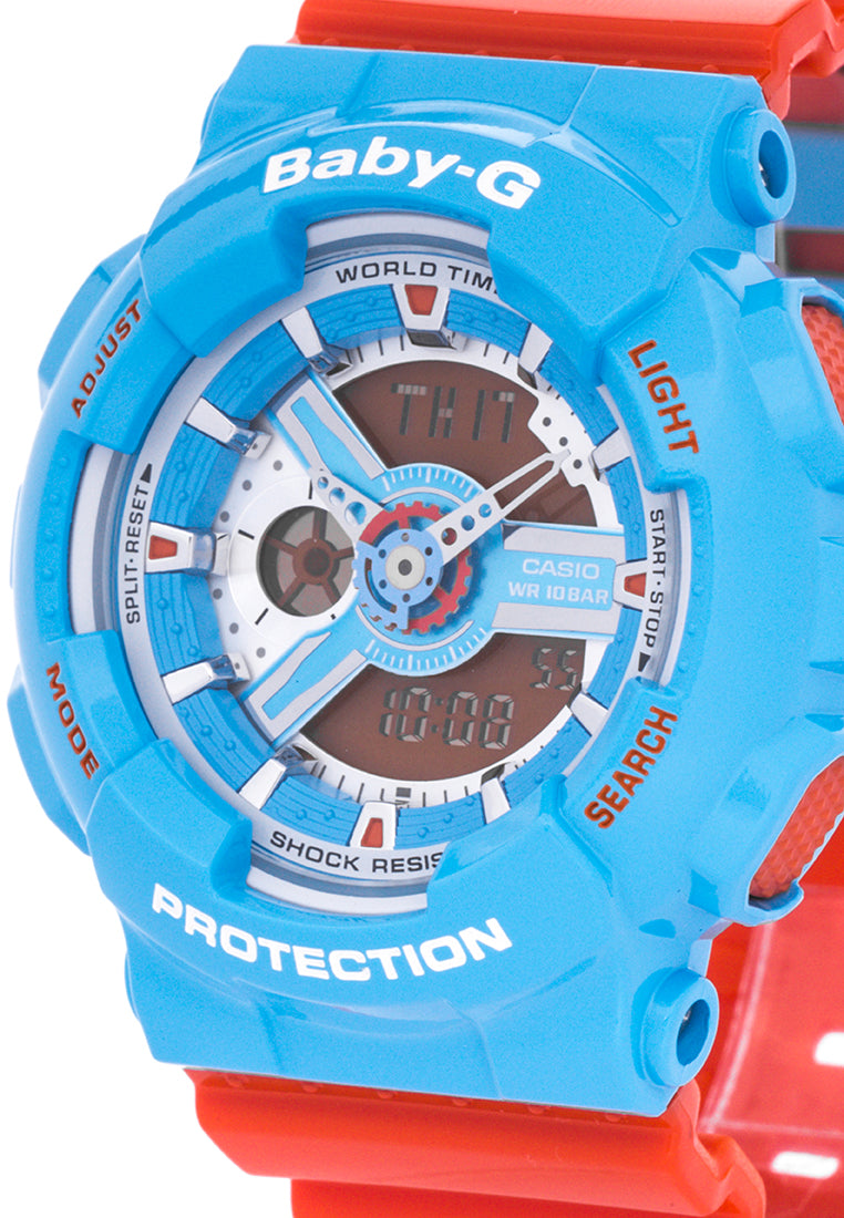 Casio Baby-g BA-110NC-2A Digital Analog Rubber Strap Watch For Women-Watch Portal Philippines