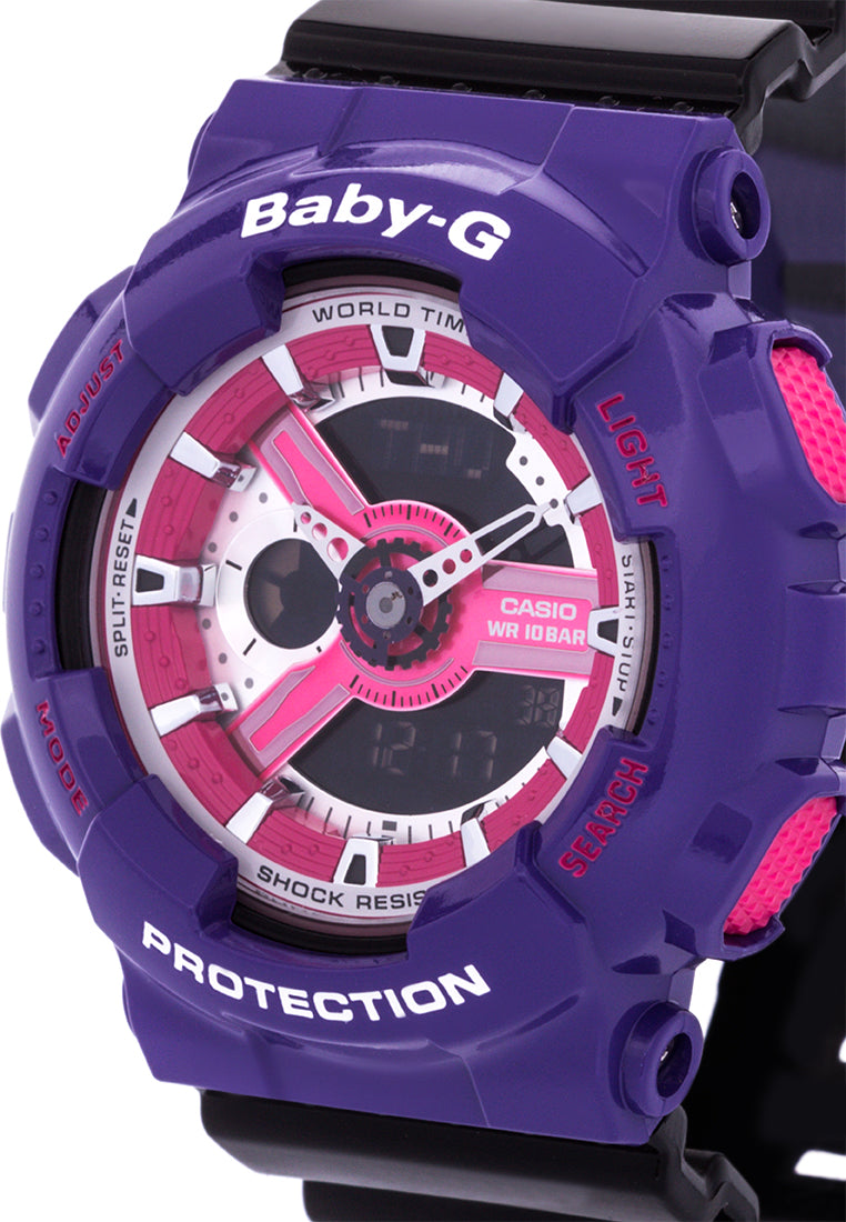 Casio Baby-g BA-110NC-6A Digital Analog Rubber Strap Watch For Women-Watch Portal Philippines