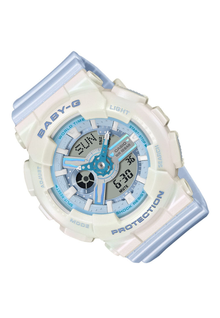 Casio Baby-g BA-110PD-2ADR Rubber Strap Digital Analog Watch for Women-Watch Portal Philippines