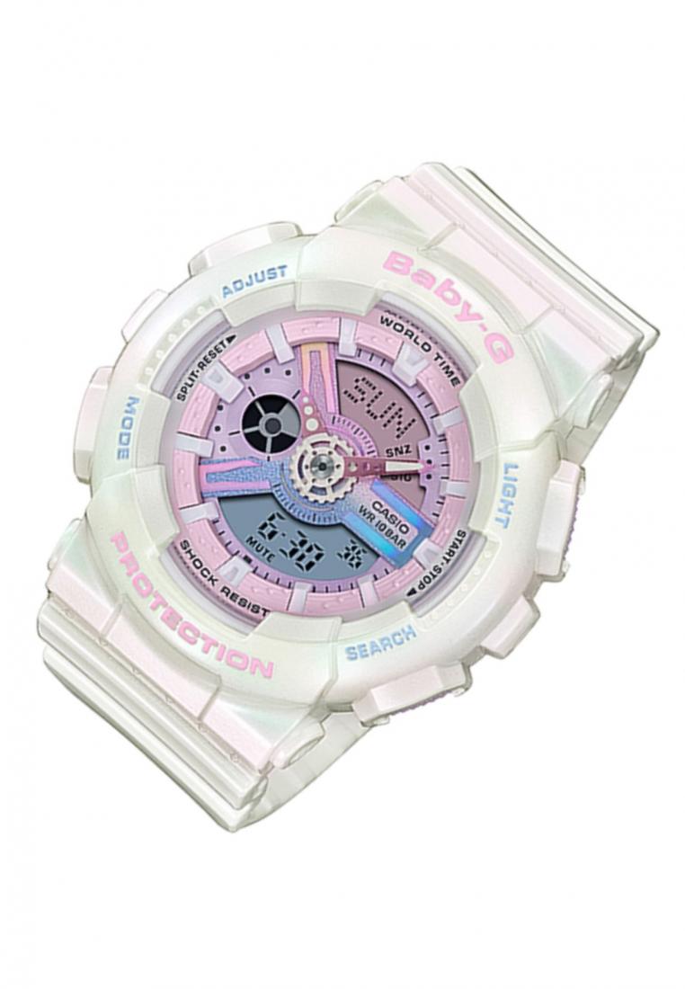 Casio Baby-g BA-110PL-7A1DR Digital Analog Rubber Strap Watch For Women-Watch Portal Philippines