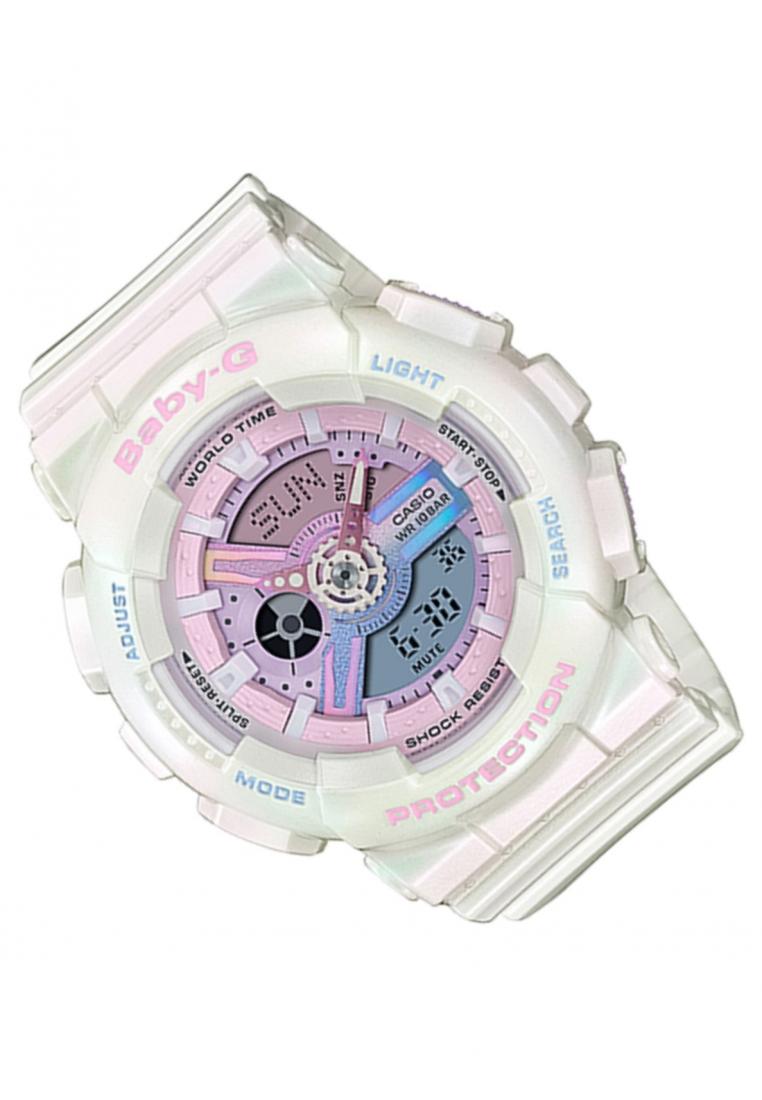 Casio Baby-g BA-110PL-7A1DR Digital Analog Rubber Strap Watch For Women-Watch Portal Philippines