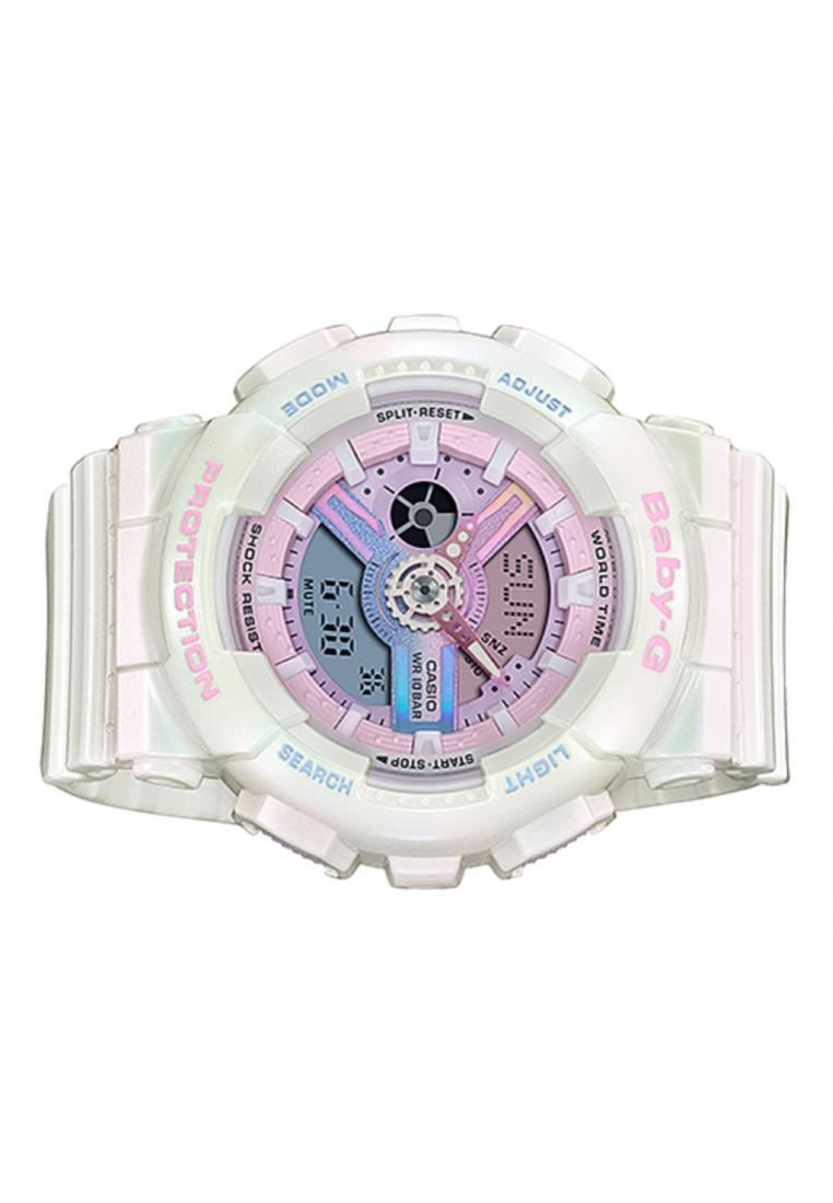 Casio Baby-g BA-110PL-7A1DR Digital Analog Rubber Strap Watch For Women-Watch Portal Philippines