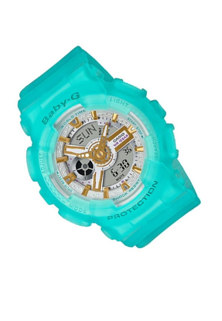 Casio Baby-g BA-110SC-2A Digital Analog Rubber Strap Watch For Women-Watch Portal Philippines
