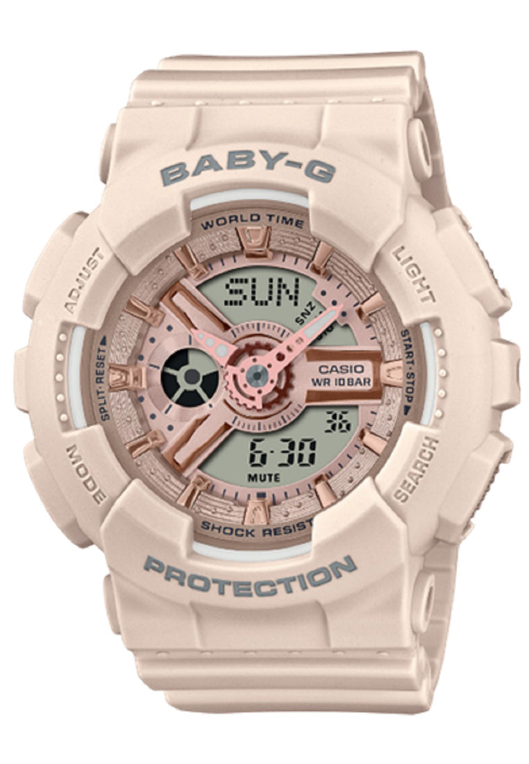 Casio Baby-g BA-110XCP-4A Digital Analog Rubber Strap Watch For Women-Watch Portal Philippines